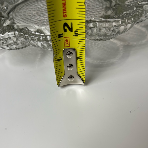 Hobnail Clear Glass Deviled Egg Serving Dish - Picture 8 of 8